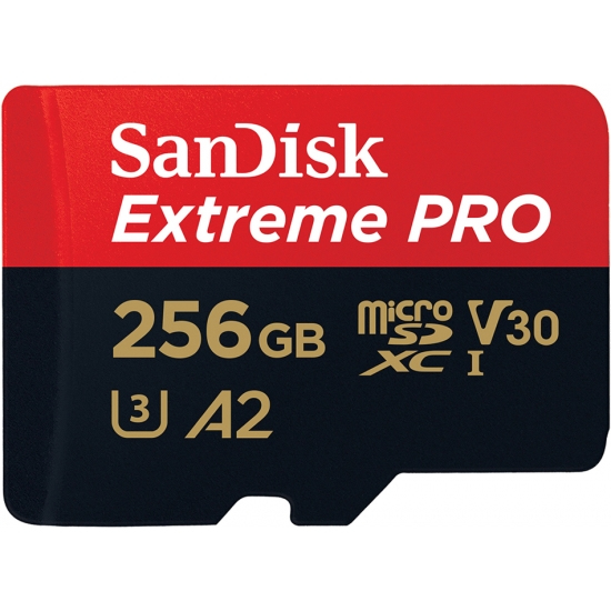 SanDisk 256GB Extreme Pro microSDXC - 256 GB - MicroSDXC - Klasse 10 - Class 3 (U3) - V30 - Schockresistent - Temperaturbeständig - Wasserdicht