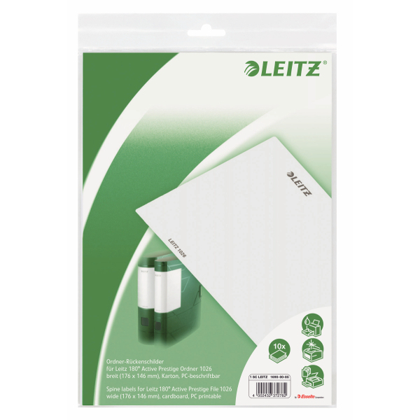 Esselte Leitz Folder labels - grey - Grau - 220 mm - 325 mm - 220 x 325 x 5 mm