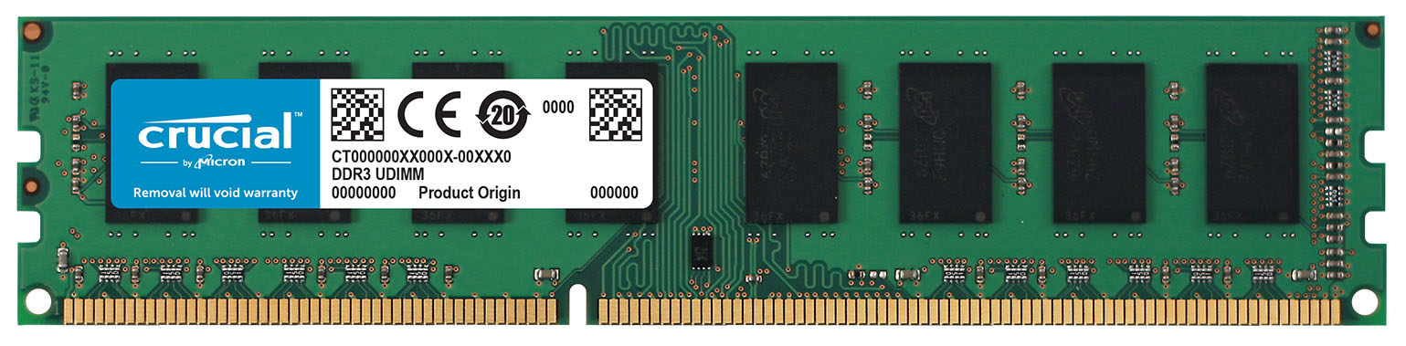Crucial 8GB PC3-12800 - 8 GB - 1 x 8 GB - DDR3 - 1600 MHz - 240-pin DIMM