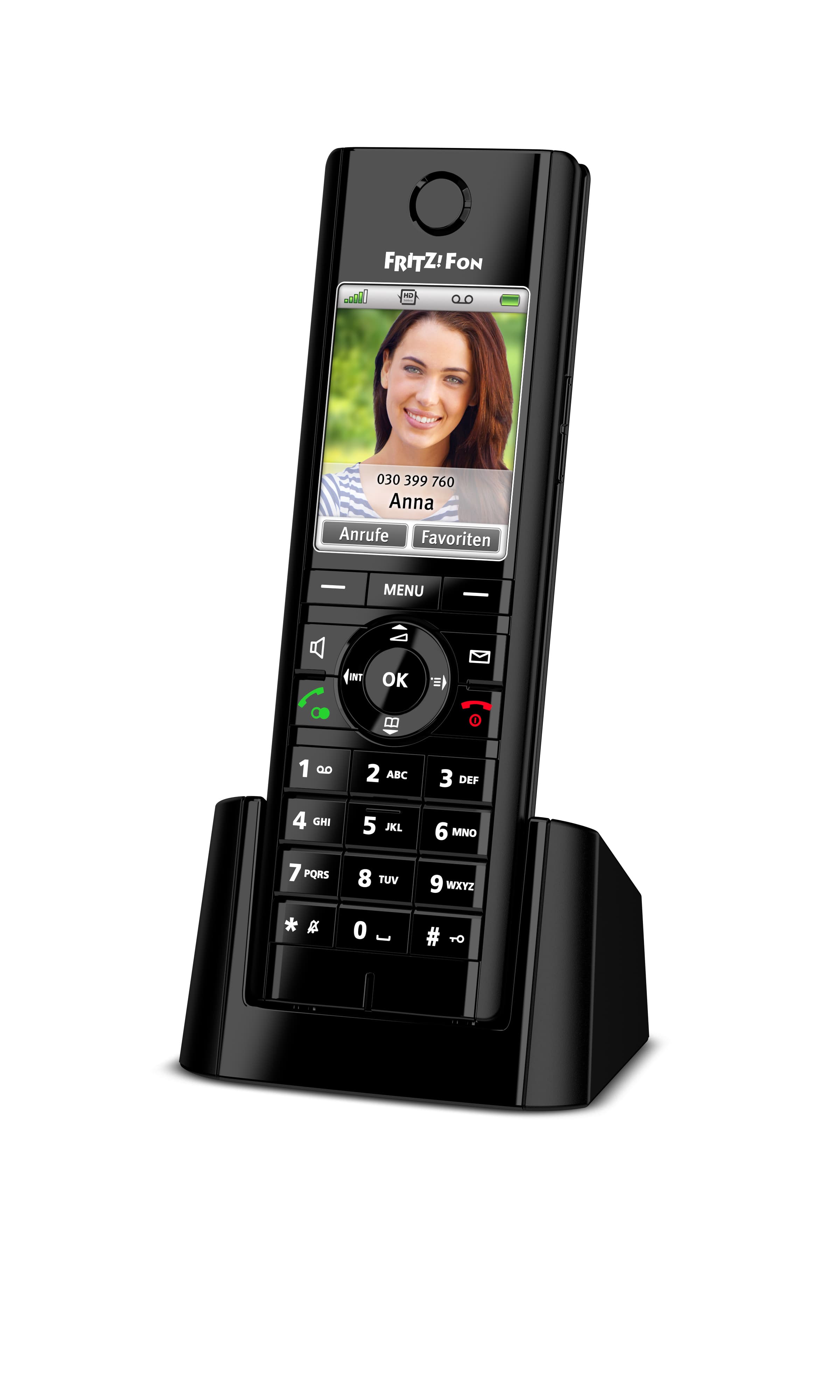 AVM FRITZ!Fon C5 - Schnurloses VoIP-Telefon - Internetradio, Netzwerk-Audioplayer