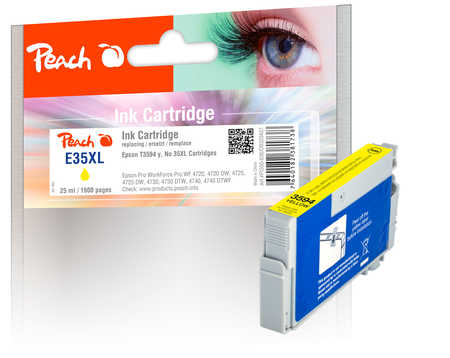 Peach Tintenpatrone XL gelb kompatibel zu Epson T3594, No. 35XL y, C13T35944010