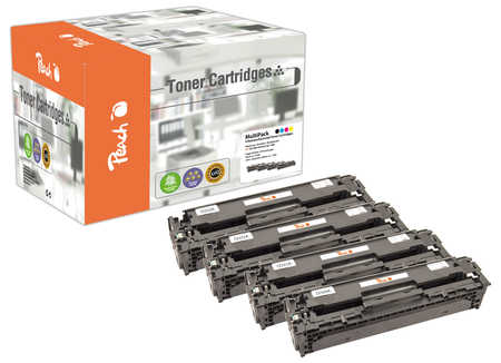 Peach Spar Pack Tonermodule kompatibel zu HP No. 128A, CE320A, CE321A, CE322A, CE323A