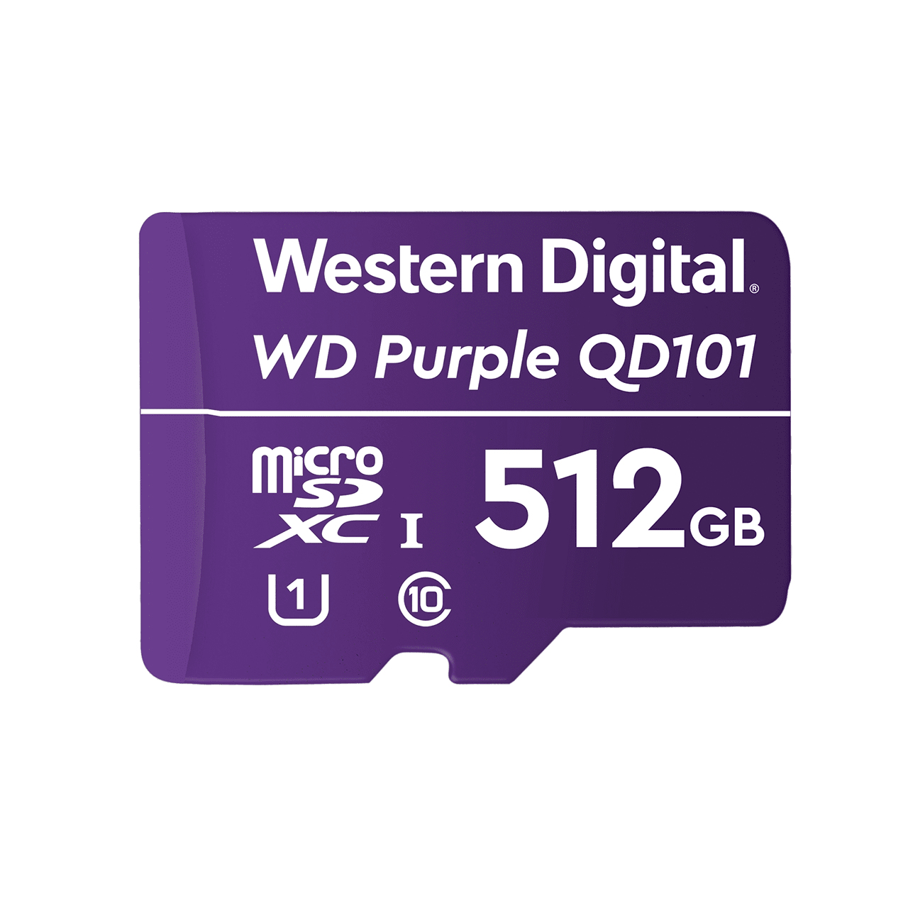 WD Purple SC QD101 - 512 GB - MicroSDXC - Klasse 10 - Class 1 (U1) - Violett