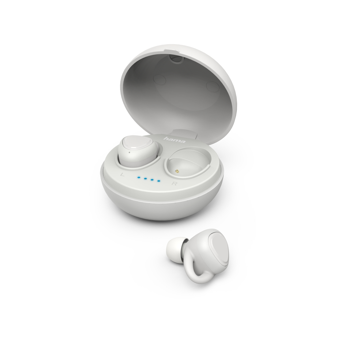 Hama Bluetooth®-Kopfhörer LiberoBuds, In-Ear, True Wireless, Ladestation, Grau