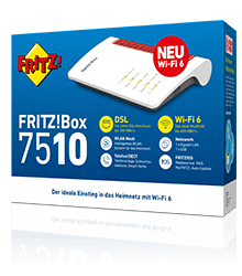 AVM FRITZ!Box 7510 WLAN-Router Gigabit Ethernet Einzelband (2,4GHz) Weiß