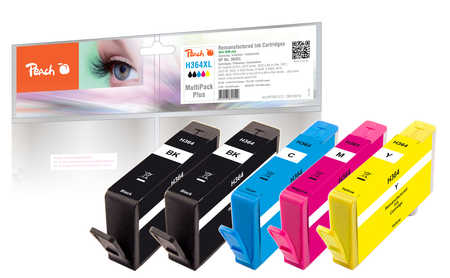Peach Spar Pack Plus Tintenpatronen kompatibel zu HP No. 364, N9J73AE, SD534EE