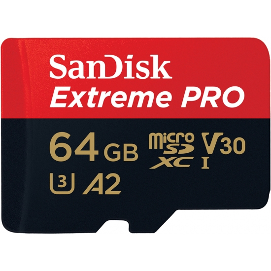 SanDisk 64GB Extreme Pro microSDXC - 64 GB - MicroSDXC - Klasse 10 - 100 MB/s - 90 MB/s - Class 3 (U3)