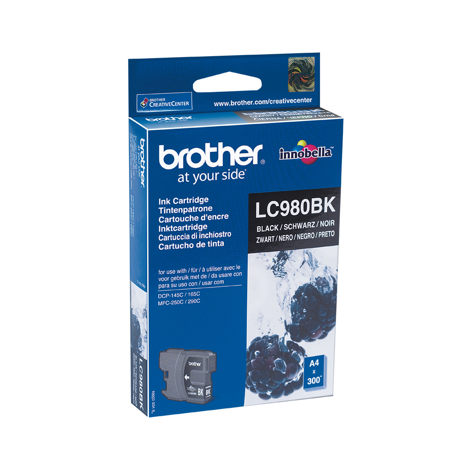 Brother LC LC980BK - Tintenpatrone Original - Schwarz - 6 ml