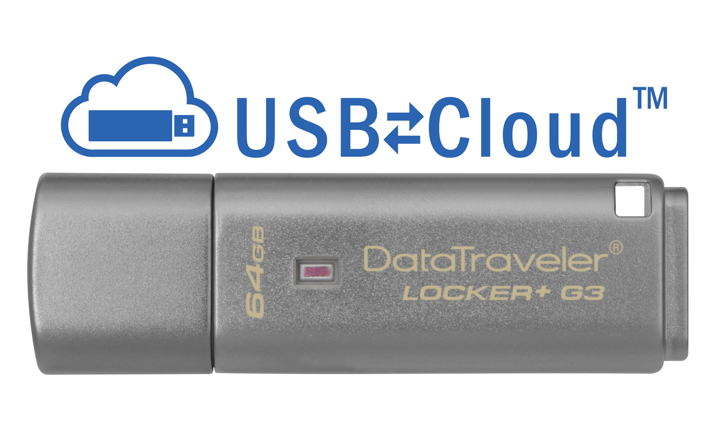 Kingston DataTraveler Locker+ G3 64GB - 64 GB - USB Typ-A - 3.2 Gen 1 (3.1 Gen 1) - 135 MB/s - Kappe - Silber