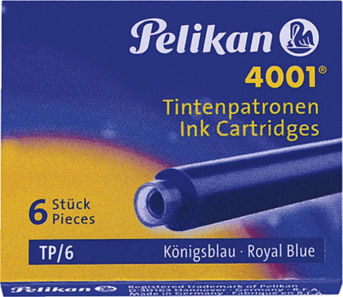 Pelikan TP/6 Blue - Tinte auf Pigmentbasis - Blau - Multi pack - 6 Stück(e)