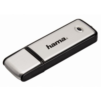 Hama USB-Stick Fancy, USB 2.0, 32 GB, 10MB/s, Schwarz/Silber