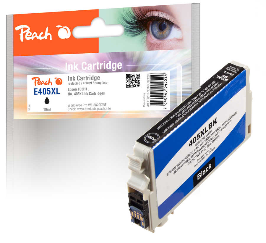 Peach Tintenpatrone XL schwarz kompatibel zu Epson T05H1, No. 405XL bk, C13T05H14010