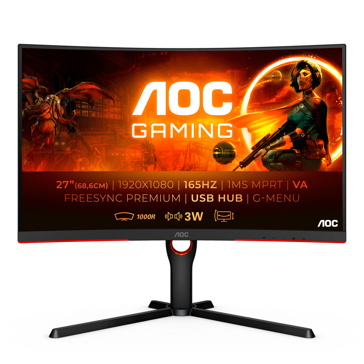 AOC 27 VA 165Hz FHD Gaming Monitor 2560 x