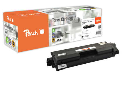 Peach Tonermodul schwarz kompatibel zu Kyocera TK-580K
