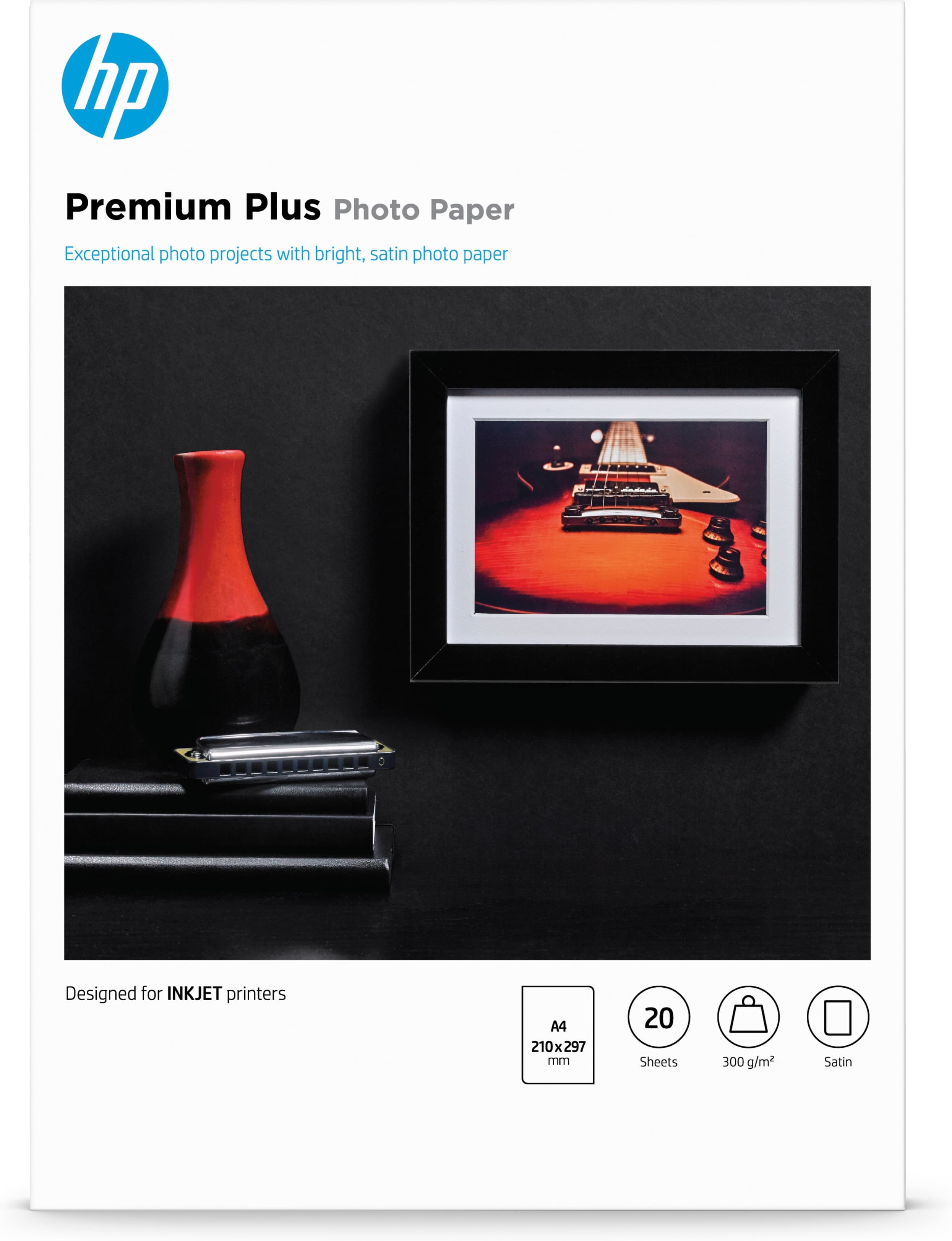 HP DeskJet Premium Plus Photo Paper A4 Foto-Papier - 300 g/m² - 210x297 mm - 20 Blatt