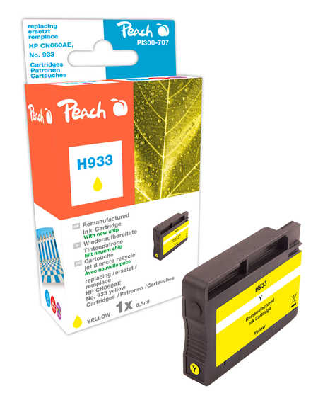 Peach Tintenpatrone gelb kompatibel zu HP No. 933 y, CN060A