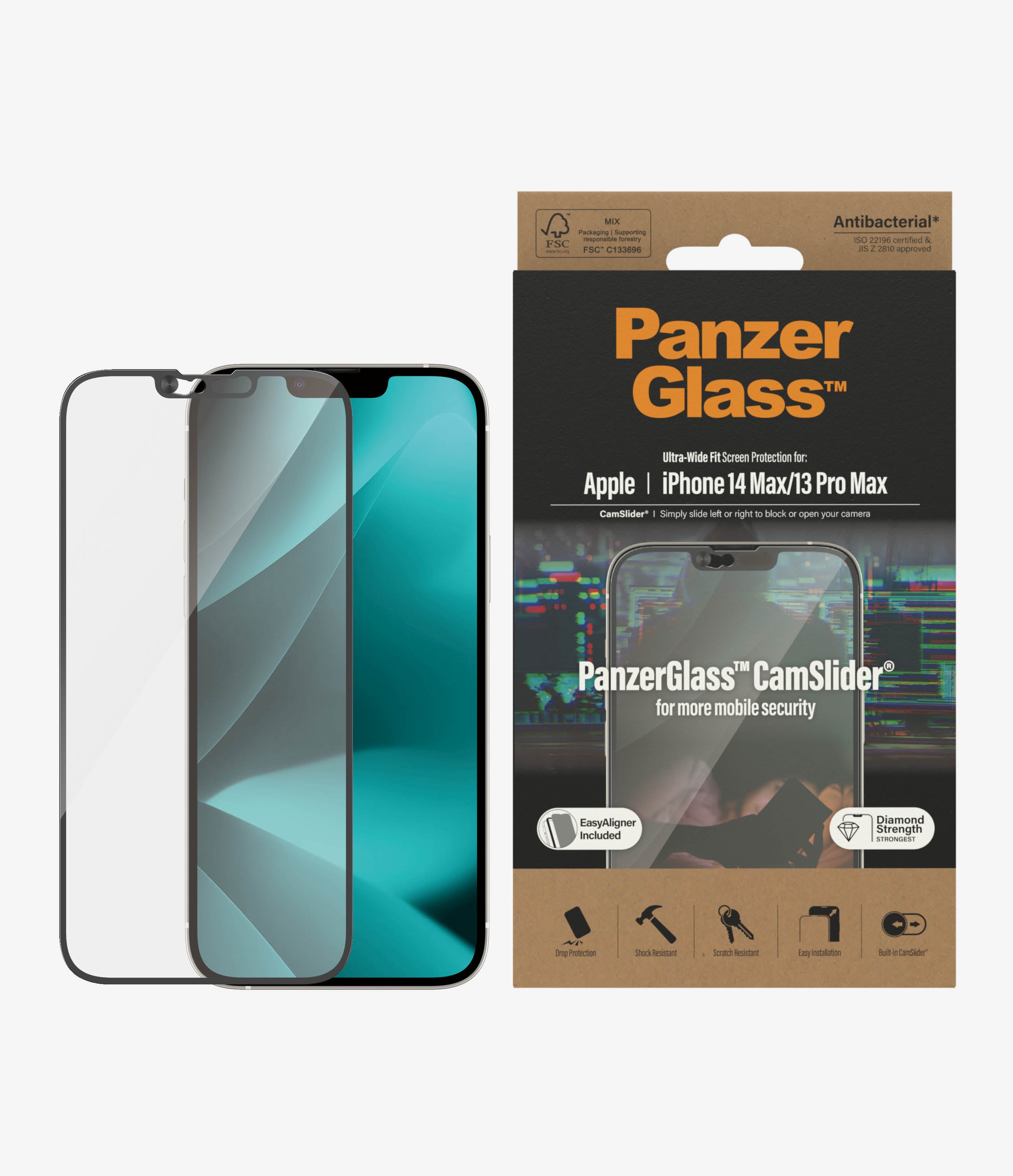 PanzerGlass 2797 Display-/Rückseitenschutz für Smartphones Klare Bildschirmschutzfolie Apple 1 Stück(e)