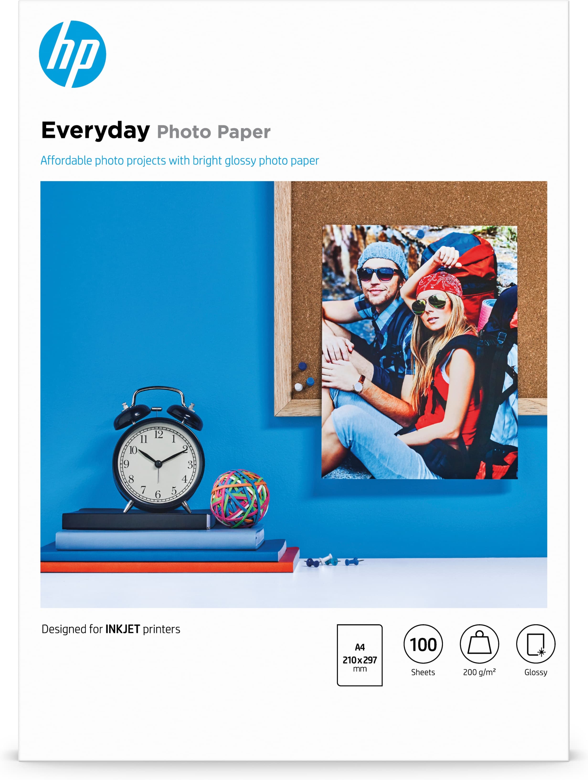 HP Everyday Photo Paper A4 Foto-Papier - 200 g/m² - 210x297 mm - 100 Blatt