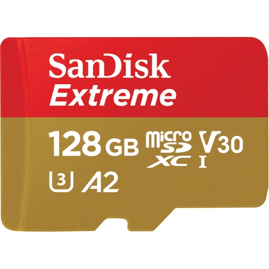 SanDisk 128GB Extreme microSDXC - 128 GB - MicroSDXC - Klasse 10 - 100 MB/s - 90 MB/s - Class 3 (U3)