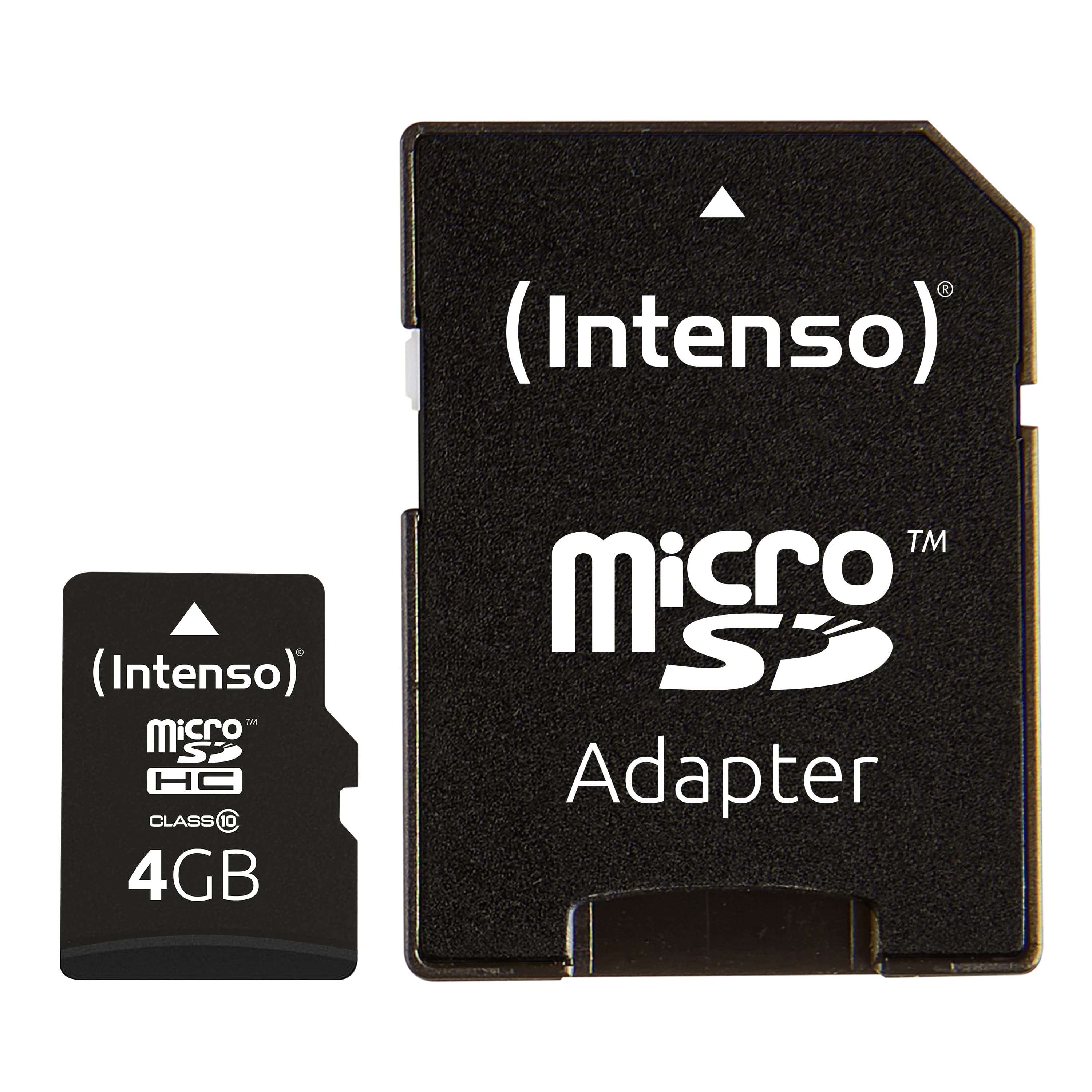 Intenso 4GB MicroSDHC - 4 GB - MicroSDHC - Klasse 10 - 40 MB/s - 12 MB/s - Schwarz