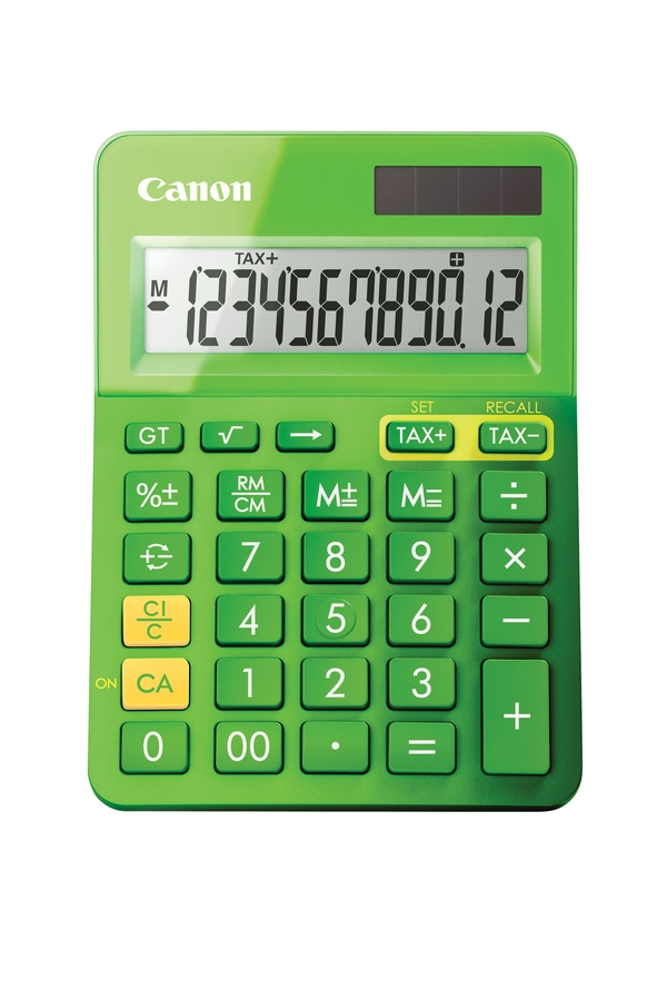 Canon LS-123k - Desktop - Einfacher Taschenrechner - 12 Ziffern - Display klappbar - Akku - Grün