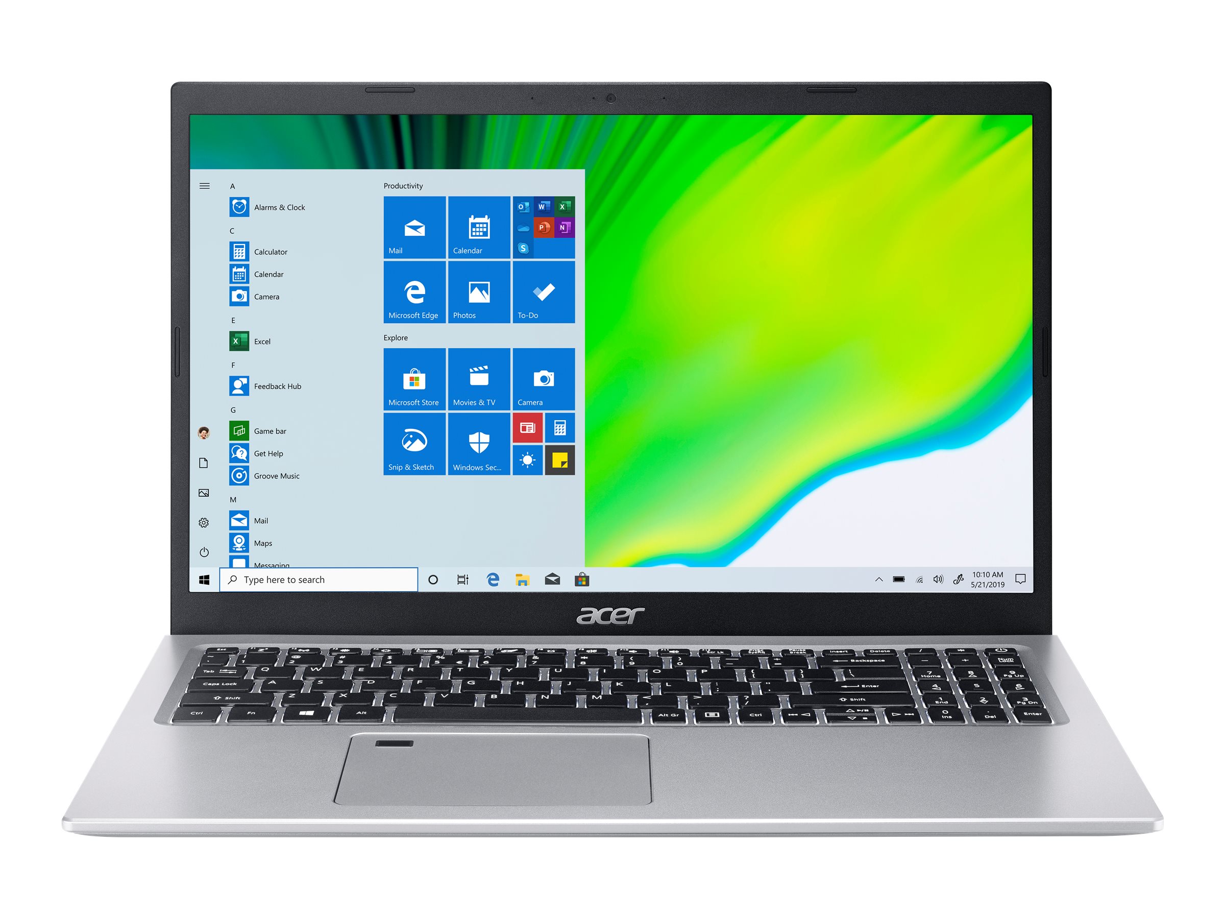 Acer Aspire 5 A515-56G-52BH i5-1135G7 Notebook 39,6 cm (15.6 Zoll) Full HD Intel (R) Core™ i5 16 GB DDR4-SDRAM 512 GB SSD NVIDIA GeForce MX450 Wi-Fi 6 (802.11ax) Windows 11 Home Silber