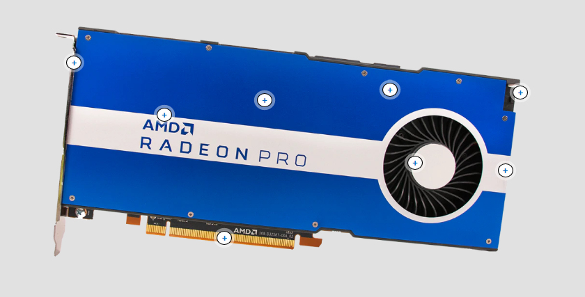 AMD Pro W5500 - 8 GB - GDDR6 - 128 Bit - PCI Express x16 4.0