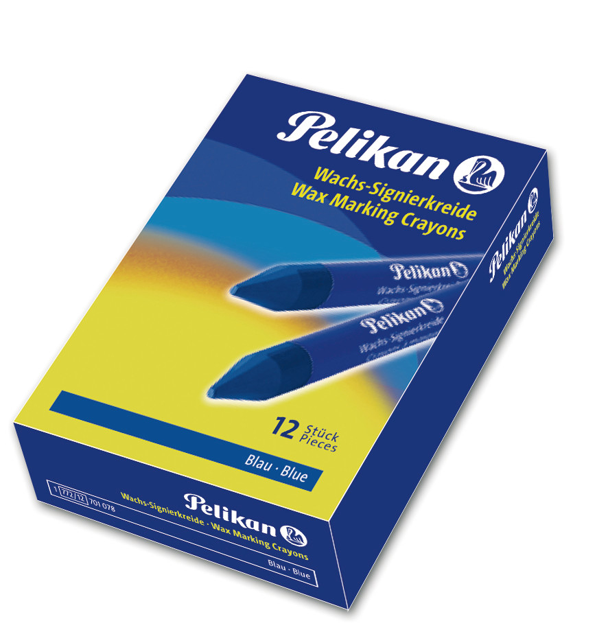 Pelikan 701078 - 12 Stück(e) - Blau - Blau - Rund - Spitz - Wachs