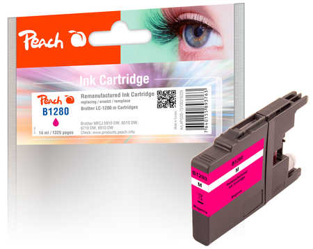Peach XL-Tintenpatrone magenta kompatibel zu Brother LC-1280XLM