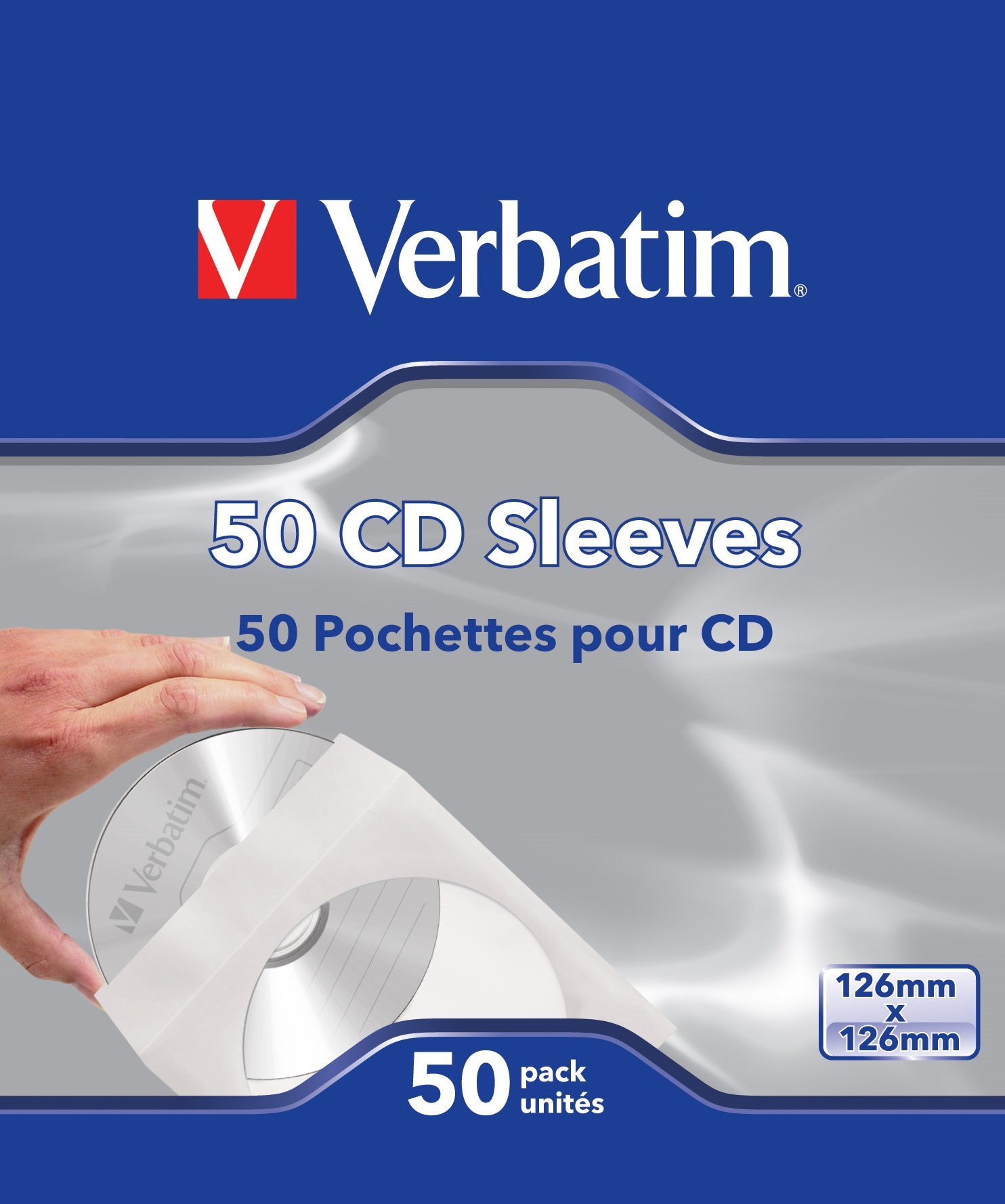 Verbatim CD-Umschläge - 50 Stück - 50 Disks - Papier - 120 mm