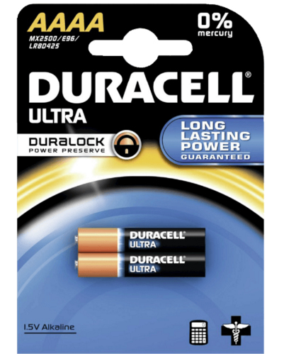 Duracell 041660 - Einwegbatterie - AAAA - Alkali - 1,5 V - 2 Stück(e) - Sichtverpackung