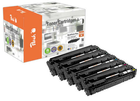 Peach Spar Pack Plus Tonermodule kompatibel zu Canon CRG-054H, 3028C002*2, 3027C002, 3026C002, 3025C002