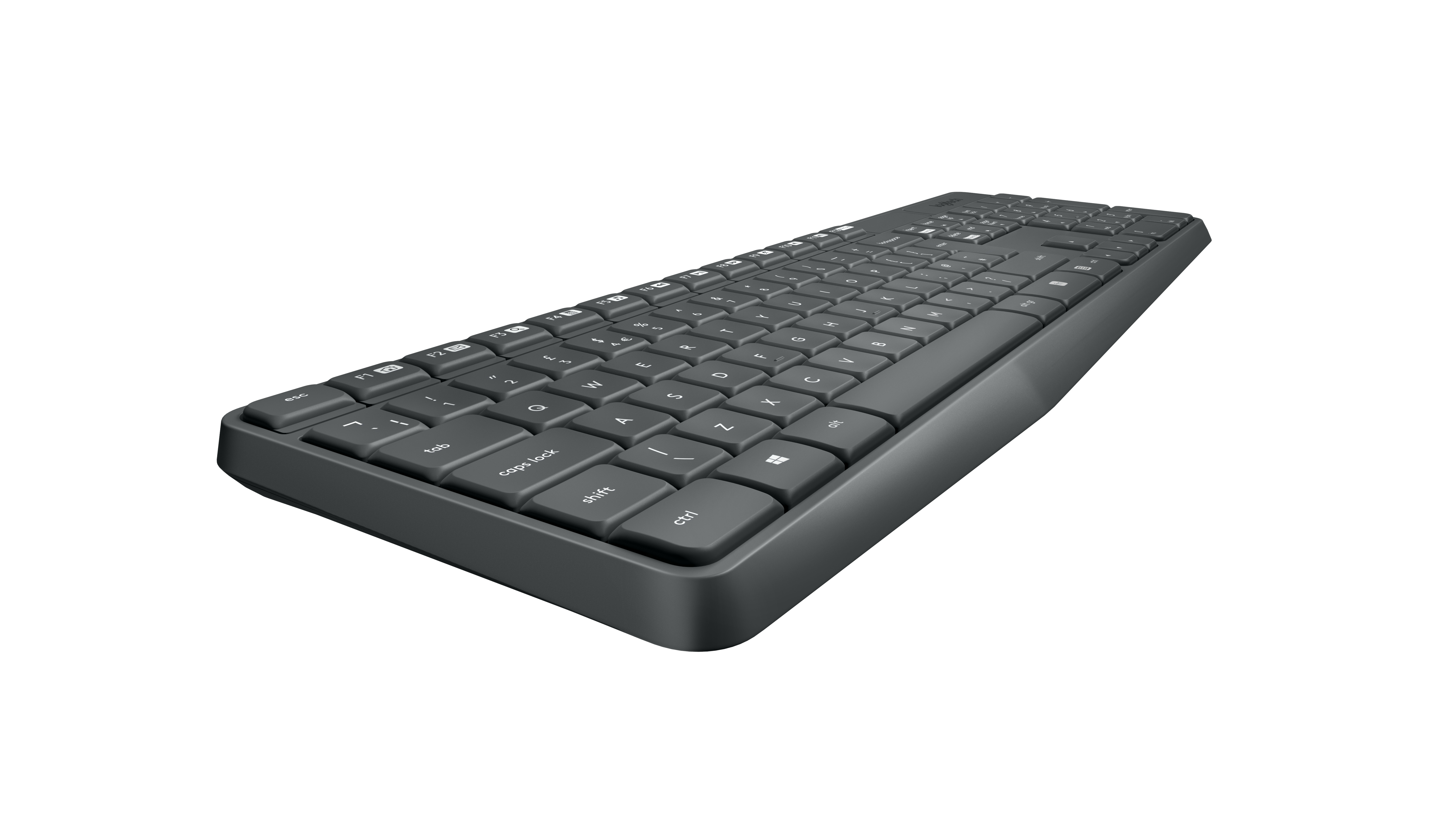 Logitech MK235 Tastatur Maus enthalten USB QWERTY US International Grau