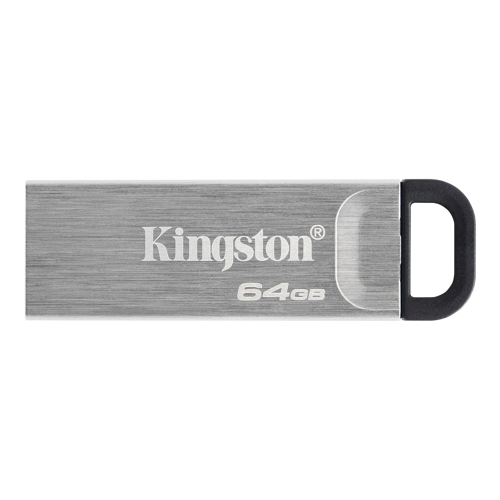 Kingston DataTraveler Kyson - 64 GB - USB Typ-A - 3.2 Gen 1 (3.1 Gen 1) - 200 MB/s - Ohne Deckel - Silber