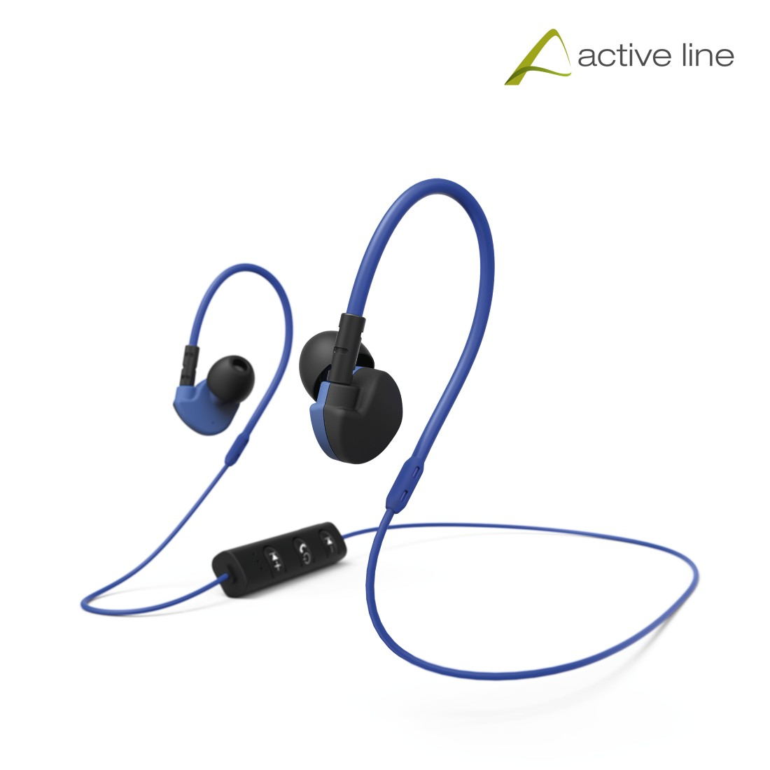 Hama Bluetooth®-Sport-Kopfhörer Active BT, In-Ear, Mikrofon, Schwarz/Blau