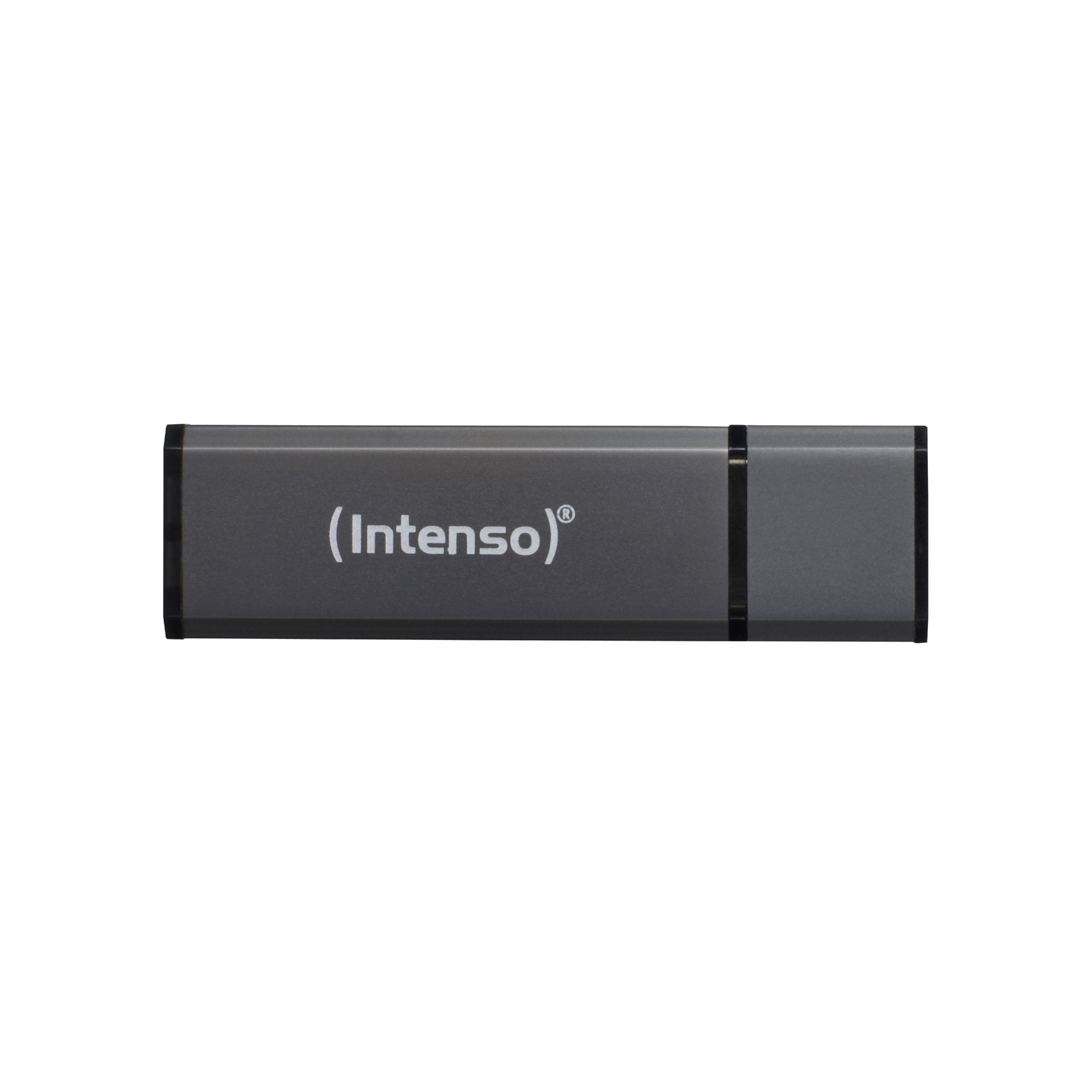 Intenso Alu Line - 16 GB - USB Typ-A - 2.0 - 28 MB/s - Kappe - Anthrazit