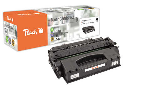 Peach Tonermodul schwarz, High Capacity kompatibel zu HP No. 53X BK, Q7553X