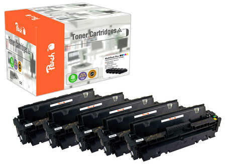 Peach Spar Pack Plus Tonermodule kompatibel zu HP No. 410X, CF410X*2, CF411X, CF412X, CF413X