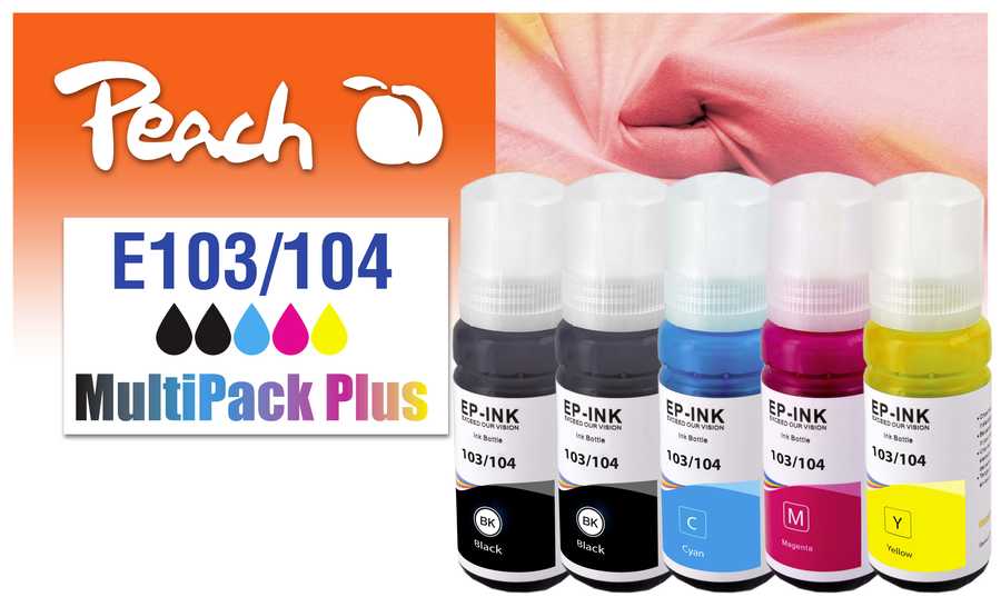 Peach Spar Pack Plus Tintenpatronen, kompatibel zu Epson No. 103, No. 104