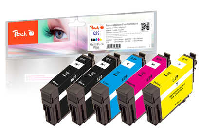 Peach Spar Pack Plus Tintenpatronen kompatibel zu Epson T2986, No. 29, C13T29864010