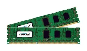 Crucial CT2K102464BD160B - 16 GB - 2 x 8 GB - DDR3L - 1600 MHz - 240-pin DIMM - Schwarz - Grün