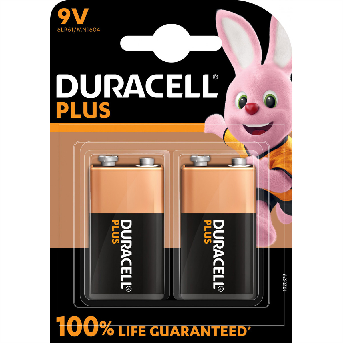 Duracell Alkaline Plus batterij 9 Volt 2 pack - Batterie - 9V-Block