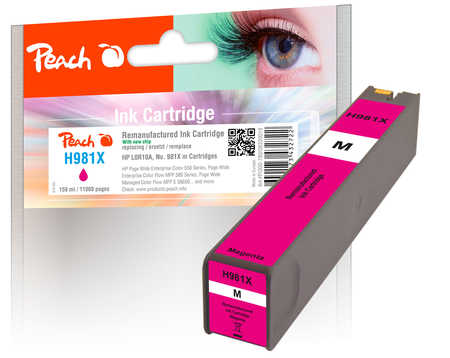 Peach Tintenpatrone magenta HC kompatibel zu HP No. 981X M, L0R10A