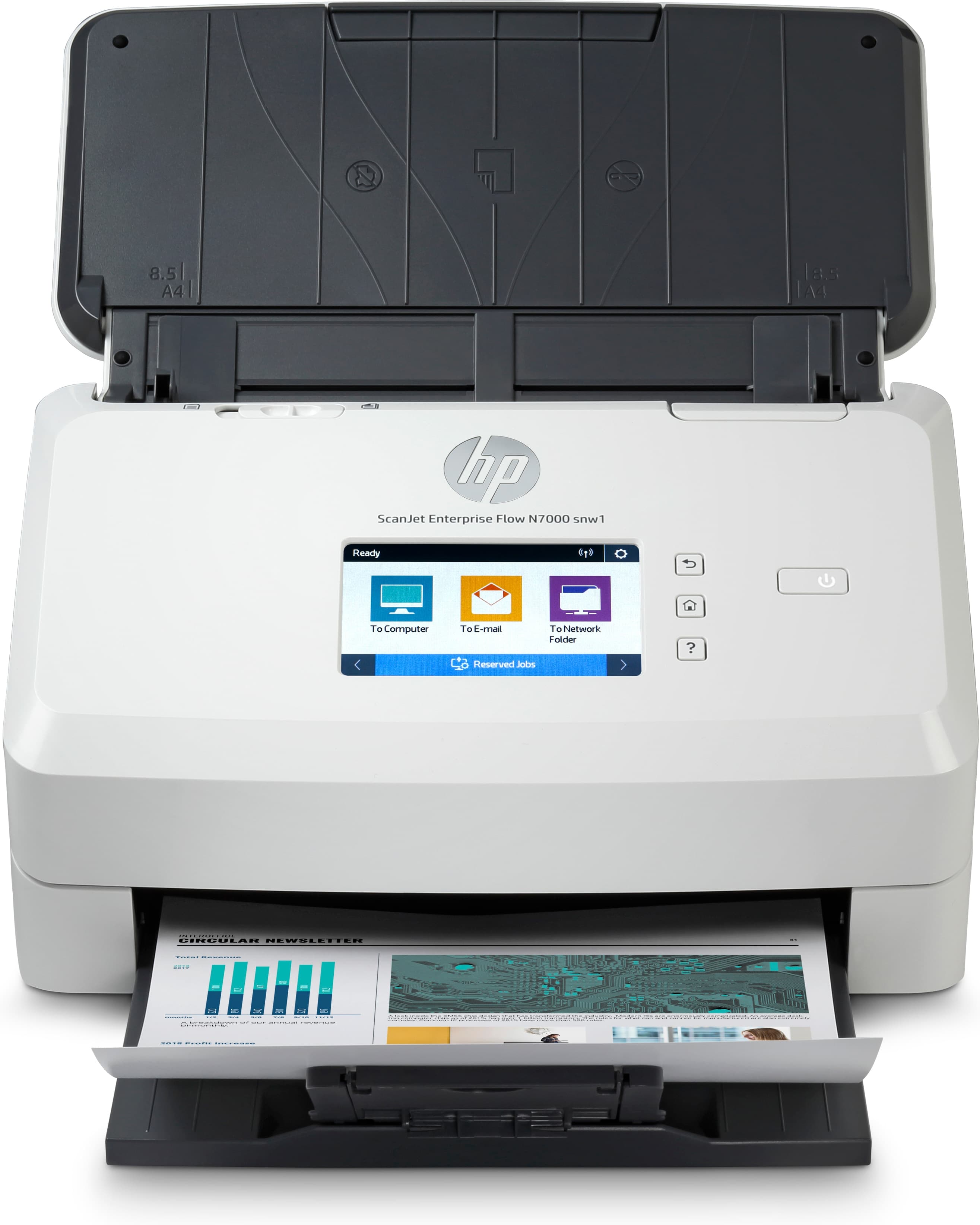 HP Scanjet Enterprise Flow N7000 snw1 - 216 x 3098 mm - 600 x 600 DPI - 48 Bit - 24 Bit - Scanner mit Vorlageneinzug - Weiß