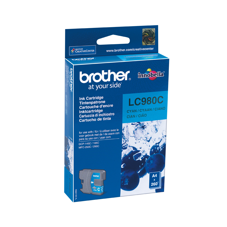 Brother LC LC980CBPDR - Tintenpatrone Original - Cyan - 5,5 ml