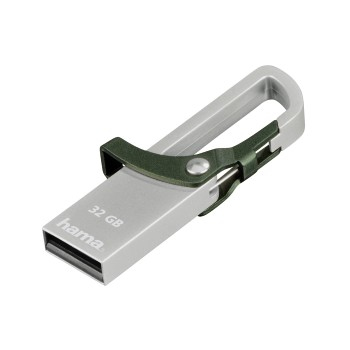 Hama USB-Stick Hook-Style, USB 2.0, 32 GB, 15MB/s, Grün