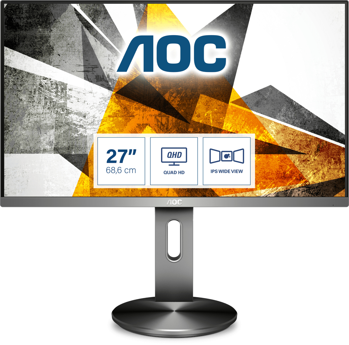 AOC 90 Series Q2790PQE - 68,6 cm (27 Zoll) - 2560 x 1440 Pixel - Quad HD - LED - 5 ms - Schwarz
