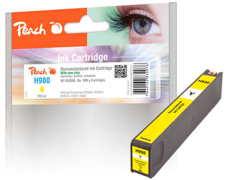 Peach Tintenpatrone gelb kompatibel zu HP No. 980 y, D8J09A