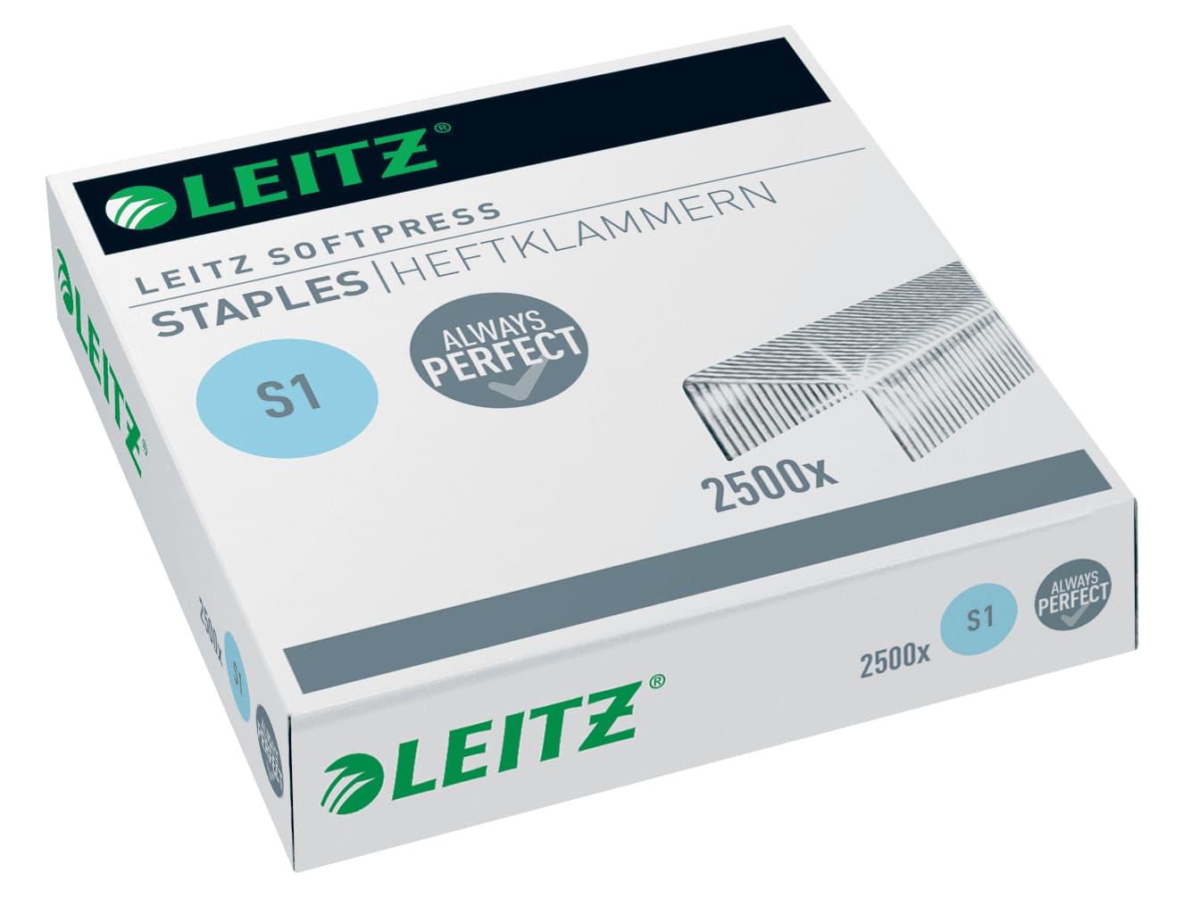 Esselte Leitz Heftklammer Softpress 54970000 6mm Stahl 2.500 St./Pack.