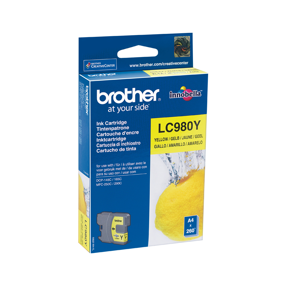 Brother LC LC980Y - Tintenpatrone Original - Yellow - 5,5 ml